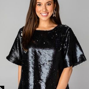 Buddy Love Lg Sequin Top!